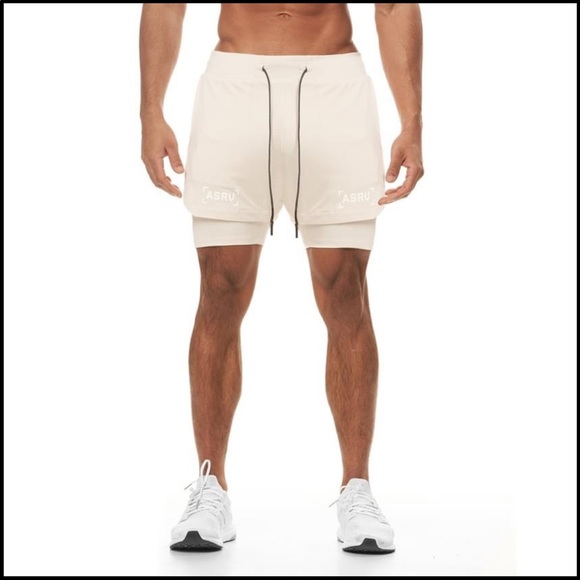 ASRV SILVER-LITE® 5” LINER SHORT - IVORY CREAM - Picture 2 of 3